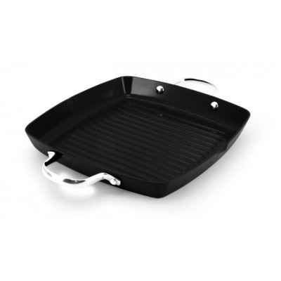 Ecopan BBQ  28 x 28cm Square Grill with 2 Handles Black